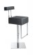 Black Faux Leather Upholstered Modern Cushioned Bar Stool