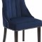 Oxford Dining Chair 721 Set of 2 Navy Velvet Fabric by Meridian