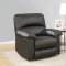 U99270-BL Motion Sofa in Black PU by Global w/Options