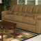 Sierra Camel Fabric Modern Loveseat & Sofa Set w/Options