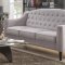 Freesia Sofa & Loveseat Set 52715 in Light Gray by Acme