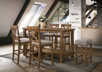 Martha II 70830 5Pc Counter Ht Dining Set - Weathered Oak - Acme [AMDS-70830-Martha II]