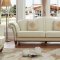 2601 Sofa in White Half Leather by ESF w/Options