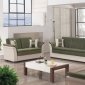 Dakota Sofa Bed in Green Fabric by Empire w/Options