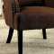 Agalva Accent Chair CM-AC6113BR 2Pc Set in Brown