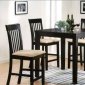 Cappuccino Finish Modern 5 Piece Counter Height Dining Set