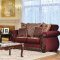 Tabitha Sofa SM6110 in Wine Fabric w/Options