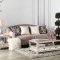 Campana Sofa SM2682 in Pink Velvet-like Fabric w/Options