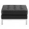 Loft Sofa in Black Faux Leather by Modway w/Options