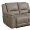 Justin Power Motion Sofa & Loveseat in Light Brown