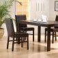 Dark Cappuccino Parson Table W/Side Drawers and Optional Chairs