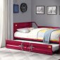 Cargo Daybed 39895 in Red w/Trundle by Acme