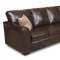 Brown Bentley Bonded Leather Modern Sectional Sofa w/Options