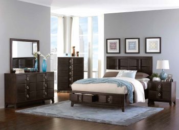 Edmonston 2222 Bedroom in Espresso by Homelegance w/Options [HEBS-2222 Edmonston]