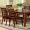 CM3149T Carlton I Dining Table 7Pc Set in Brown Cherry w/Options