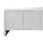 Gio Buffet in High Gloss White w/Glass Shelves by Whiteline