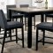 Mariam Counter Ht Dining Set 7Pc CM3375PT in Black & Oak w/Opt