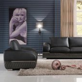 8001 Sofa in Leather by ESF w/Optional Loveseat & Chair