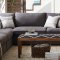 Serene Sectional Sofa 551324 in Charcoal by Coaster w/Options