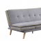 Savilla Adjustable Sofa 57164 in Gray Linen Fabric by Acme