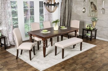 Anapolis CM3440T-78 Dining Table in Dark Walnut w/Options [FADS- CM3440T-78-Anapolis]