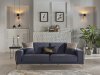 Carlino Napoli Navy Sofa Bed in Fabric by Bellona w/Options