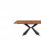 1712 Dining Table Walnut & Black by ESF w/Optional 1711 Chairs