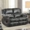 Zuriel Motion Sofa LV52285 in Black PU by Acme w/Options