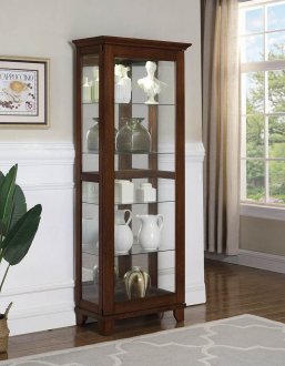 950188 Curio Cabinet in Chestnut by Coaster