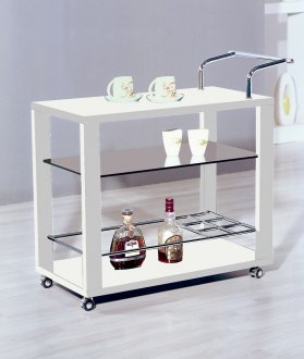 6233 Serving Cart in White by At Home USA