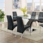 Svana CM3382T 5Pc Dinette Set of Table w/Glass Top & 4 Chairs