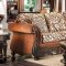 Cassandra Sectional Sofa SM6408 in Brown Chenille w/Options