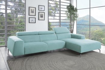 Prose Sectional Sofa 9802TL in Teal Fabric by Homelegance [HESS-9802TL-Prose]