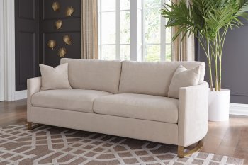 Corliss Sofa 508821 in Beige Chenille Fabric by Coaster [CRS-508821 Corliss Sofa]