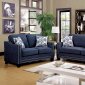 Kerian Sofa CM6157BL in Blue Fabric w/Options