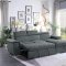 Ferriday Sectional Sofa 8228GY in Grey Fabric by Homelegance