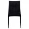 Weave Set of 4 Indoor/Outdoor Chairs MC19BL - Black - LeisureMod