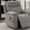 Astrid Motion Sofa CM6647 in Gray Chenille Fabric w/Options