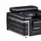 U7940 Sofa in Black Bonded Leather by Global w/Options