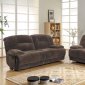 Geoffrey Motion Sofa 9723 in Chocolate by Homelegance w/Options