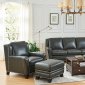 Easton Sofa & Loveseat Set Leather Italia - Graystone w/Options