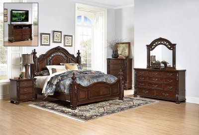 Augustine Court 1814 Bedroom in Cherry by Homelegance w/Options