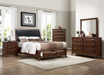 2157 Sunderland Bedroom in Cherry by Homelegance w/Options [HEBS-2157 Sunderland]