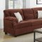 F7915 Sofa, Loveseat & Chair Set in Chocolate Fabric by Poundex