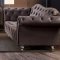 Darcy Sofa & Loveseat Set in Grey Velvet Fabric