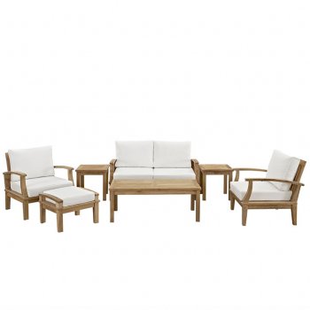 Marina Outdoor Patio Sofa 7Pc Set in Solid Wood by Modway [MWOUT-EEI-1486-Marina]