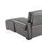 S275 Power Motion Sectional Sofa in Gray Leather Beverly Hills