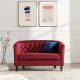 Prospect Loveseat & Chair Set Maroon Velvet by Modway w/Options