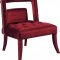 Tribeca Accent Chair 546 in Burgundy Velvet by Meridian