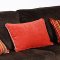 Viva Chocolate Fabric Contemporary 2Pc Sofa & Loveseat Set